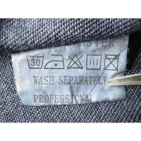 Zilcremo Women's Long Sleeve Denim Shirt Dress Dark Wash Frayed Hem Size M - Picture 5 of 11